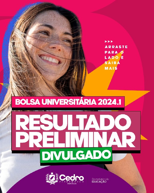 Resultado Preliminar do Programa Bolsa Universitária 2024.1